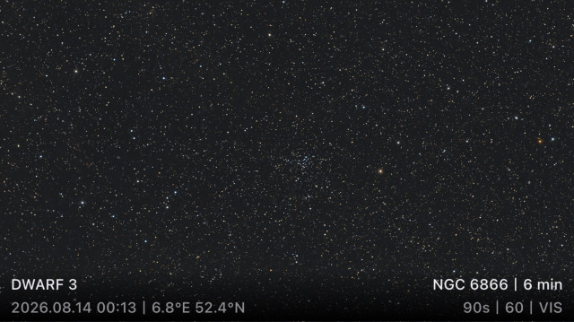 Dwarf 3 NGC 6866 photograph