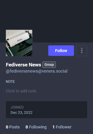 Profile pic of @fediversenews@venera.social